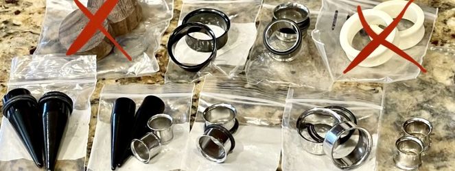 Plugs, Gauge, Tapers, Tunnels, Ear Rings, Jewelry
