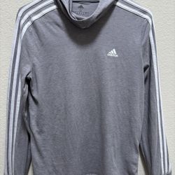 Adidas Women Gray Long Sleeve Hoodie 