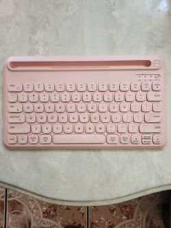 Pink Bluetooth keyboard