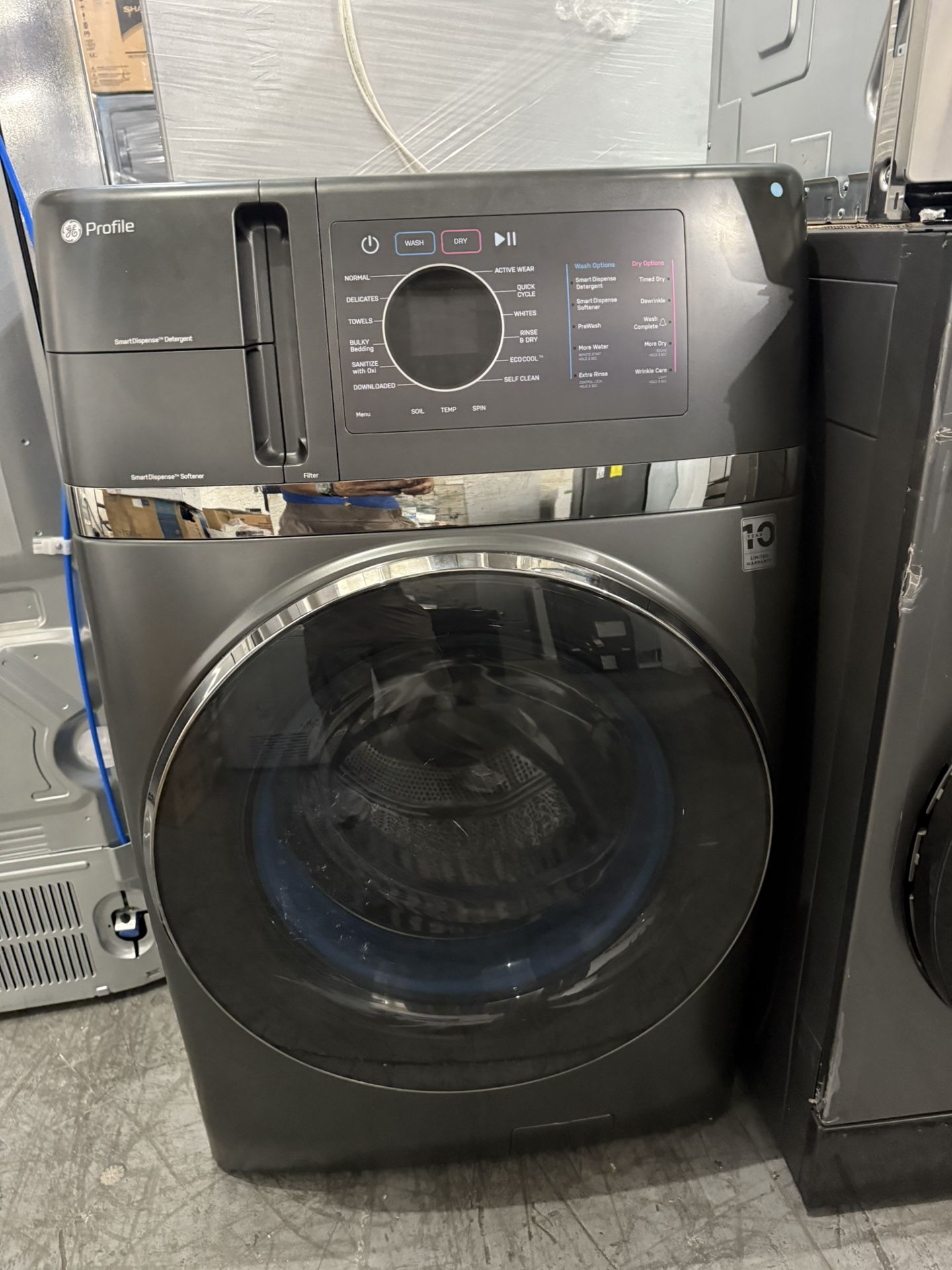 Ge Profile Washer And Dryer Combo 4.8 Cu Ft 2-1 Machine PFQ97HSPVGN