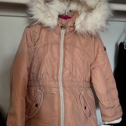 Girls Michael Kors Parka Fur Hood Jacket 6x