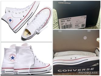 NEW Men’s sz 10.5 Converse All Star High-Top Chuck Taylor’s white