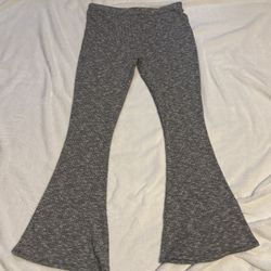 Gray flared leggings  
