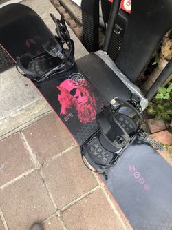 Snowboard With Gear