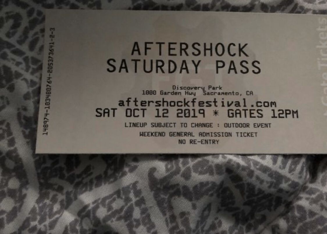 Aftershock Saturday