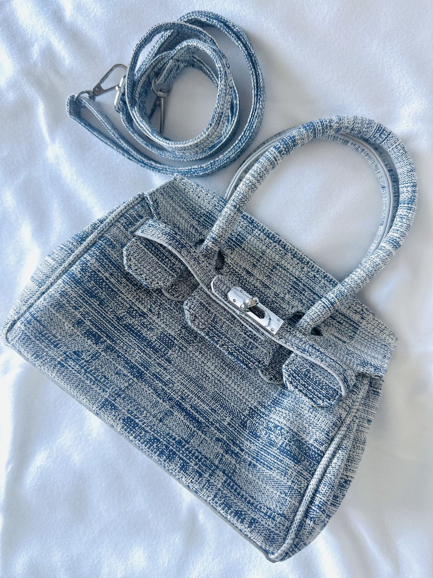 Mini Denim Crossbody Bag