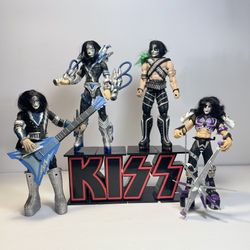 Vintage 1997 McFarlane KISS Ultra Action Figures with Accessories Set 