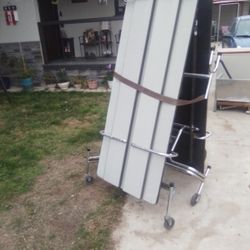 Fold Up Double Table And Benches