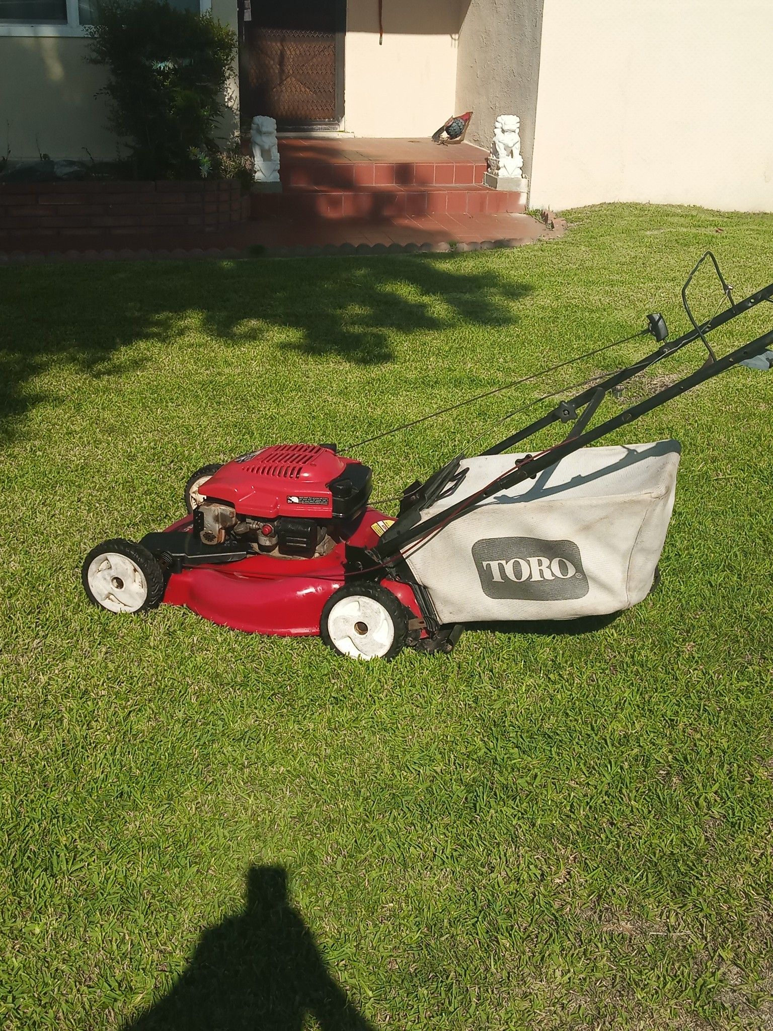 22 in Toro self-propelled lawn mower $140