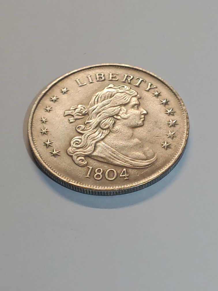 GREAT NOVELTY SUOVENIR US COIN GOLD PLATED**20.7**GR **1804**