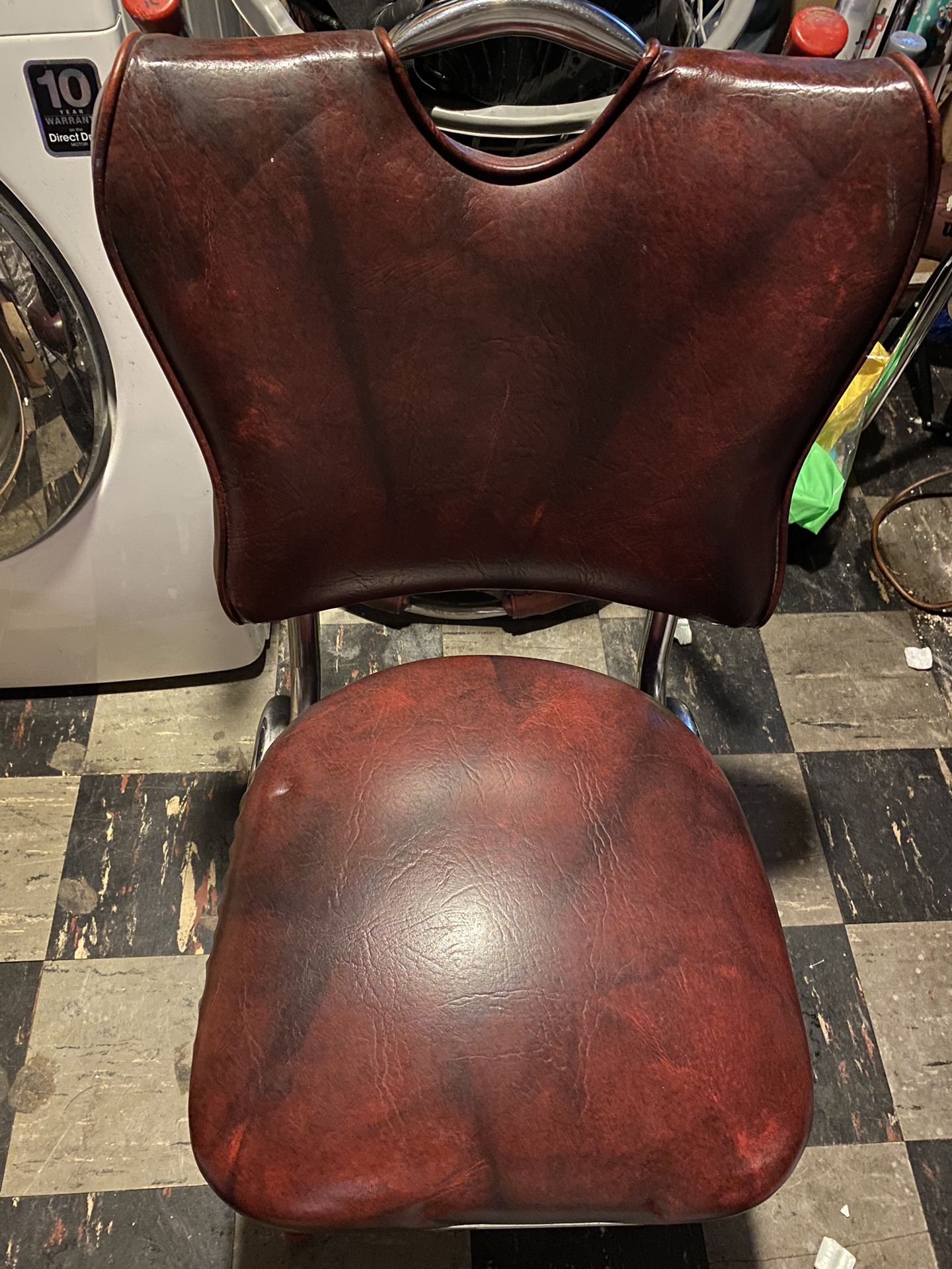 3 Faux Leather Chairs