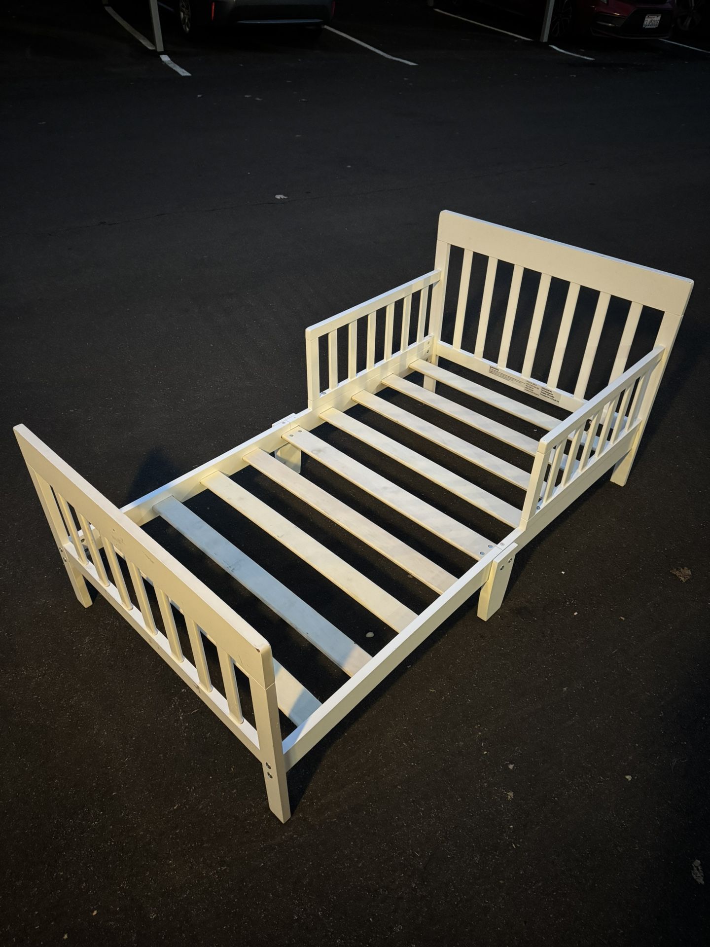 White Toddler Bed Frame