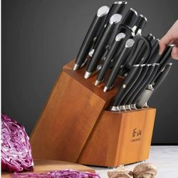 Cangshan L Series 17 Piece German Steel Forged Knife Set (Black)