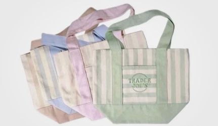 Trader Joe’s strip mini tote bags