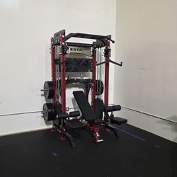 Vesta Pro Series 2in1 Squat Rack | Functional Trainer | 400lb Weight Stack | Commercial Grade | Gym Equipment | FREE DELIVERY🚚 🔴