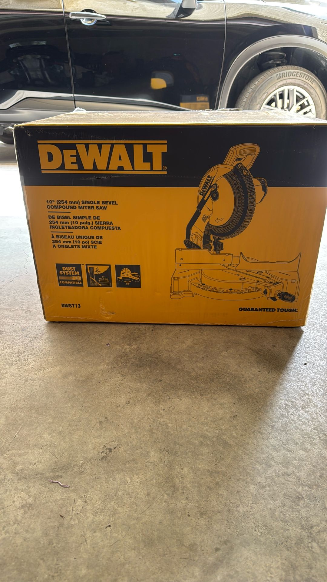 DEWALT 10”( 254 mm ) SINGLE BEBEVEL COMPOUND SAW