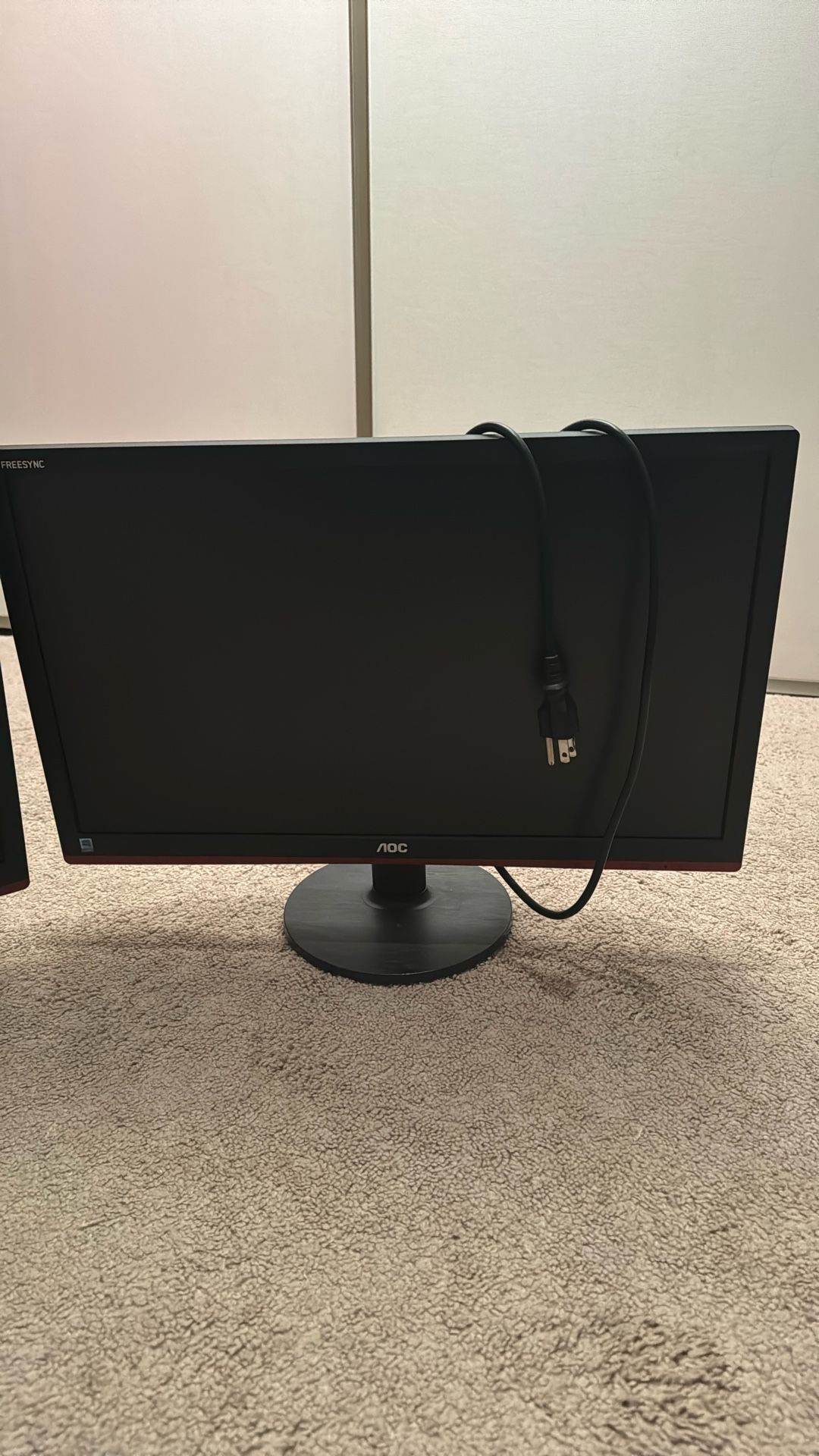 (2) 22” AOC 1920x1080 75 Hz Gaming monitors