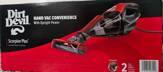 Dirt Devil Scorpion Plus Hand Vac/Buda