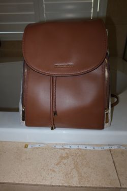 Michael Kors Logo Backpack brown / beige