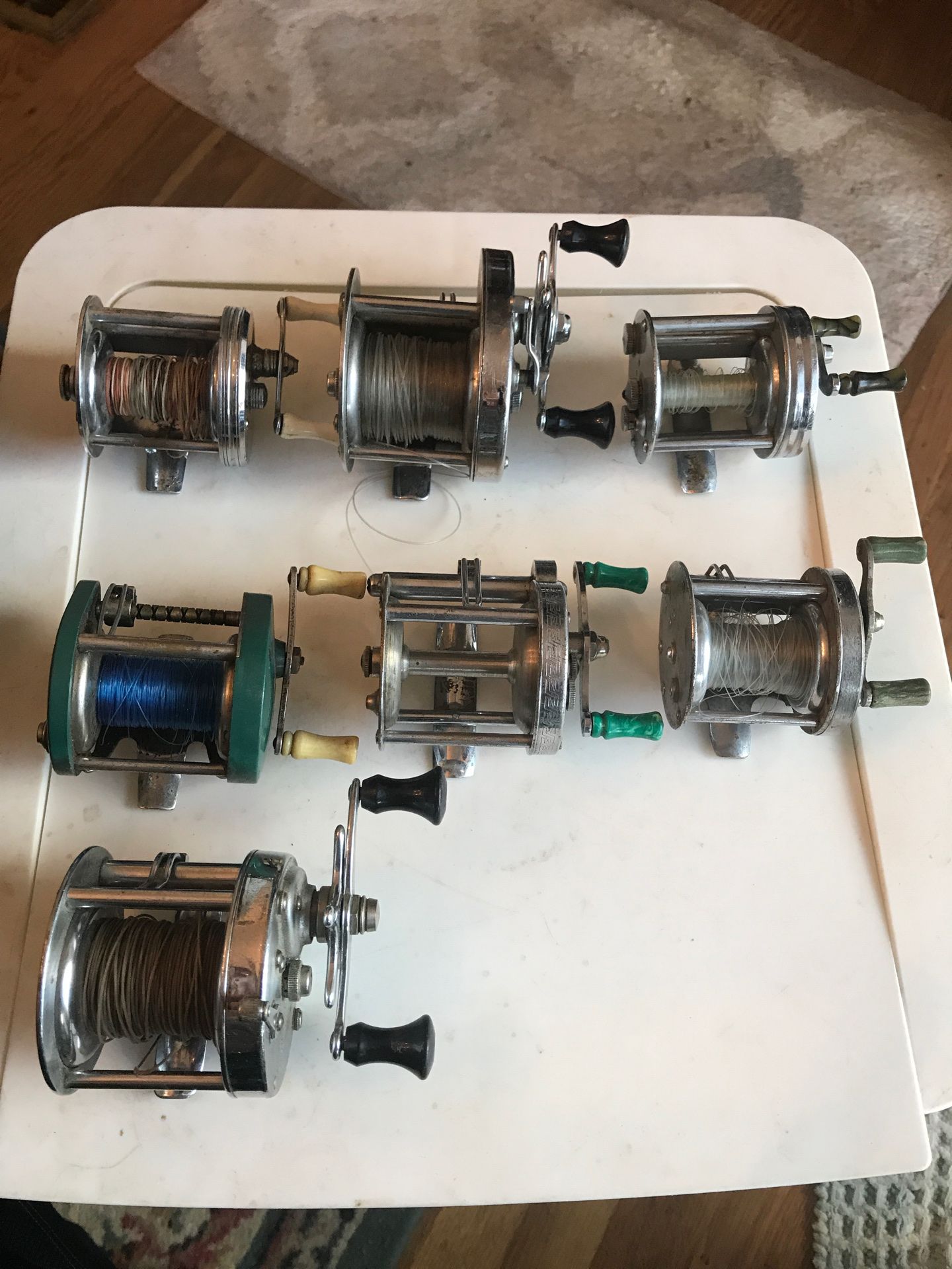 Old fishing reels