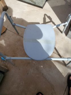 Used over the toilet handicap toilet