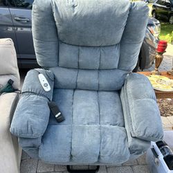 Brand New Water Box Recliner Lift Vibrate, Massage Heat Recliner Butcher