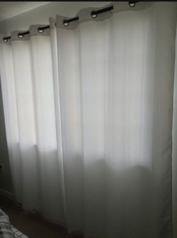 White cortains 52 x 84 two panels