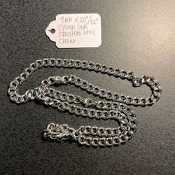 Spring Sale- 7mm Cuban Link Stainless Steel Chain