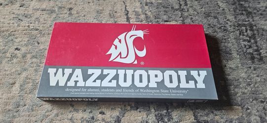 Wazzuopoly - Washington State University Cougars Board Game 100% Complete Excellent Condition!