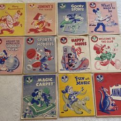 Vintage Mickey Mouse Club Coloring Books 