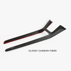 Brand New 2021-2024 Tesla Model 3 & 2020-2024 Tesla Model Y Real Carbon Fiber Center Console Side Trim Cover