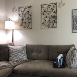 West Elm Sectional with chaise 90” W