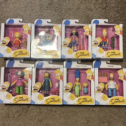 Set of Simpsons action figures