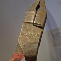 Vintage Oxwall Tool Co. Lineman Slip Joint Pliers WW2