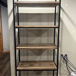 Wood And Metal Shelf