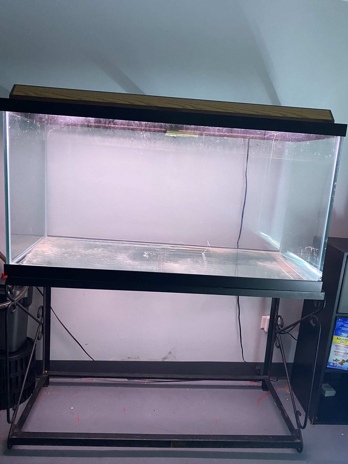 90gall fish tank with stand and light only