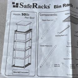 Storage Bin Rack 