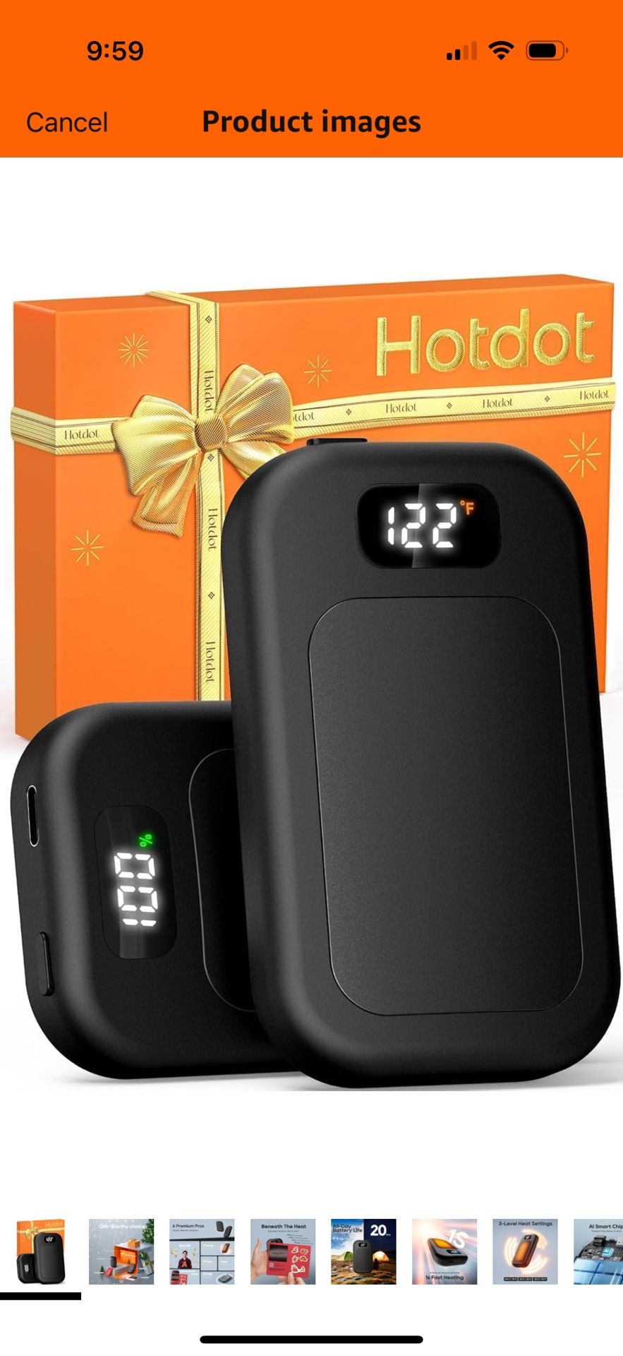 Hand Warmers Rechargeable 2 Pack