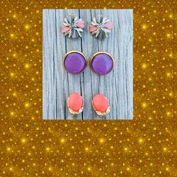 Vintage Thermoset Clip On Earring Bundle