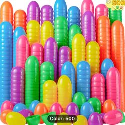 500 EMPTY Plastic Easter Eggs (BRAND NEW)