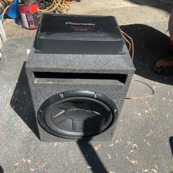 Amp and 12" speaker and box