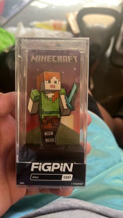 Minecraft glitterd Alex fig pin