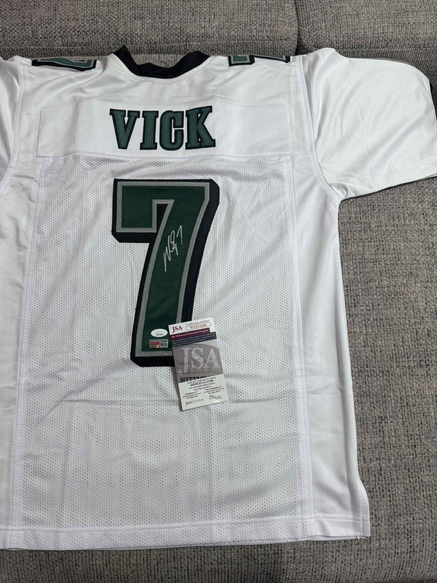 Michael Vick Signed Autograph Custom Jersey - JSA Coa - Philadelphia Eagles