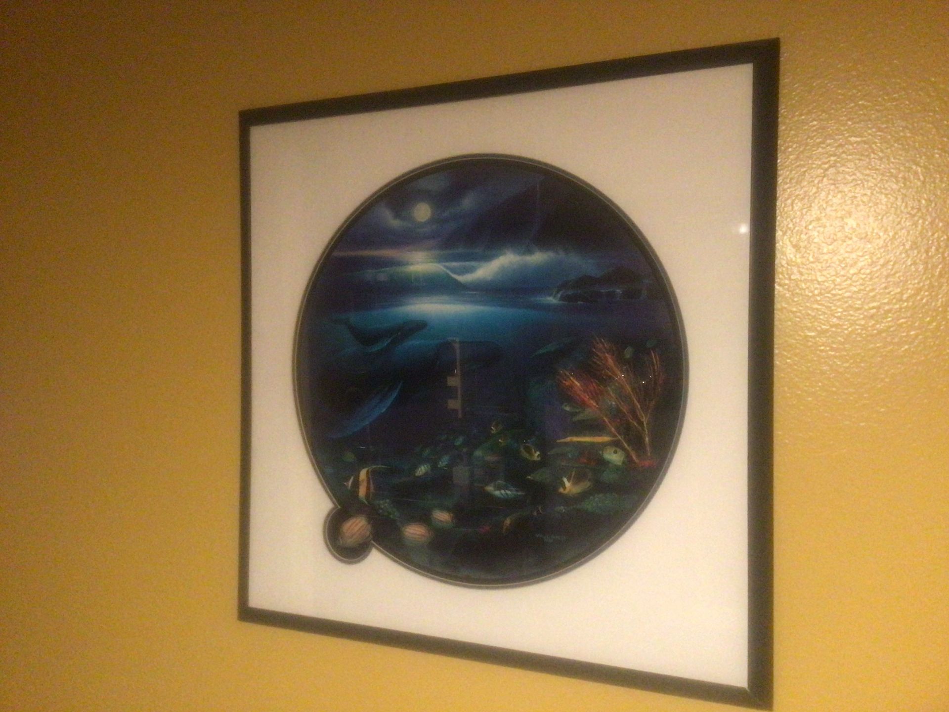 Wyland lslands print 1989 humpback whales