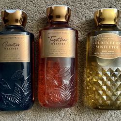 NEW/Never Opened Bath & Body Works Shower Gels (Set of 3)