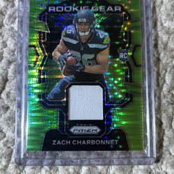 Green Pulsar Rookie Patch Zach Charbonnet