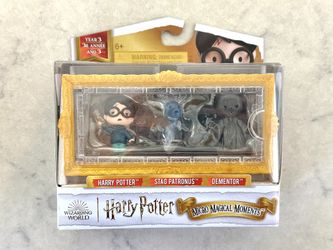 HARRY POTTER MICRO MAGICAL MOMENTS Year 3 Set Of 3 Figurines  Sealed NEW IN BOX
