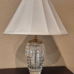 Waterford Crystal Lamp with shade.