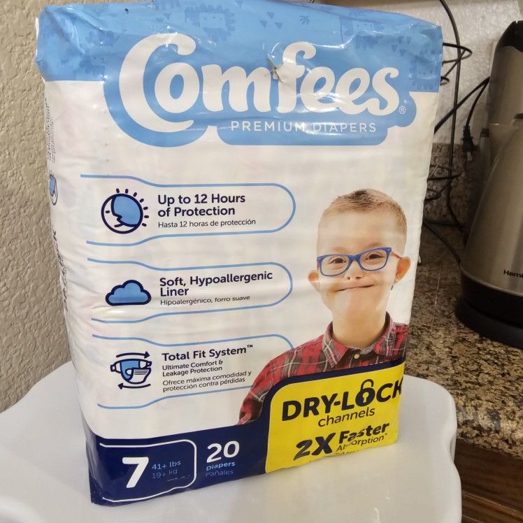 Disposable diapers size 7 / Pañales Talla 7