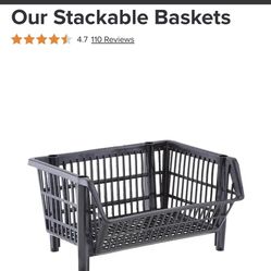 Container Store stacking baskets